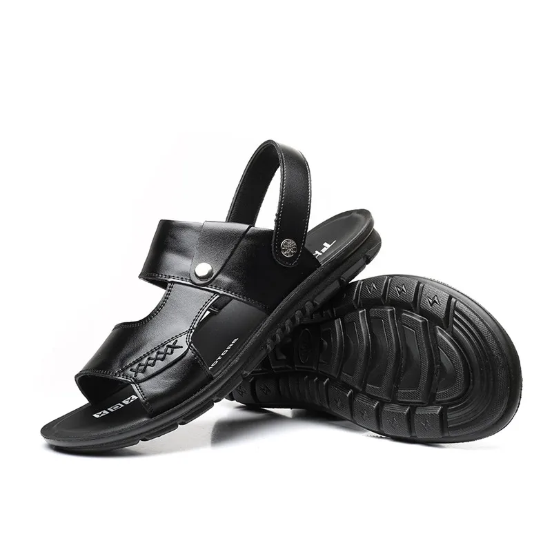[COMPRE 1 LEVE 2] Sandália Ortopédica Masculina de Couro Legitimo